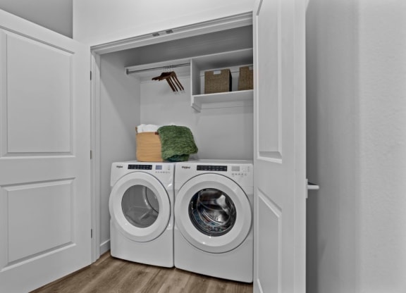 our apartments offer a laundry room with a washer and dryer