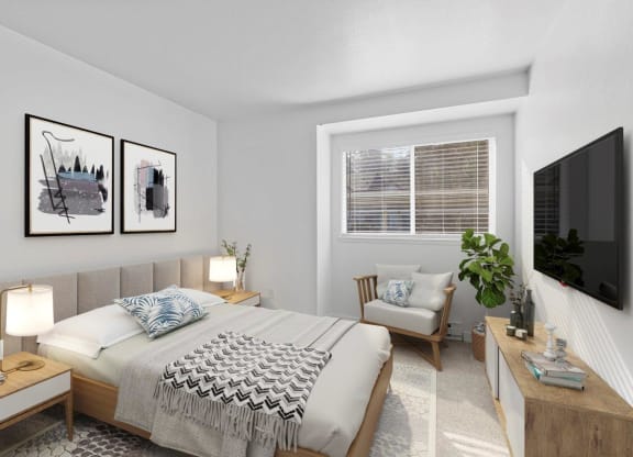 Elevate Apartments in Lynwood, Washington Model Bedroom