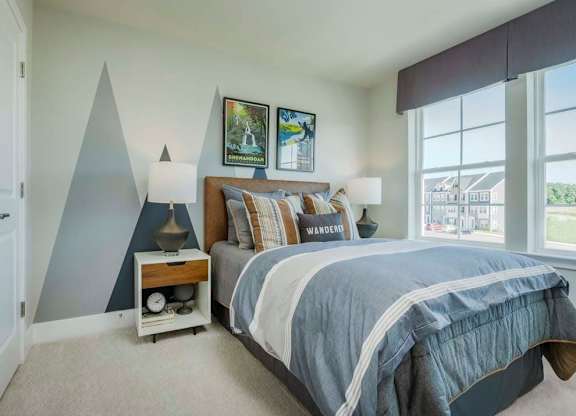 EVOLV at Stonehaven Townhomes in White Plains, Maryland Model Bedroom