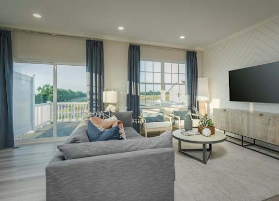 EVOLV at Stonehaven Townhomes in White Plains, Maryland Model Living Room