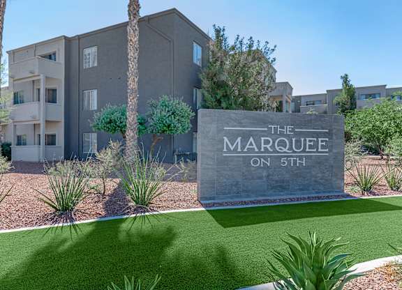 The Marquee on 5th is a modern apartment complex.