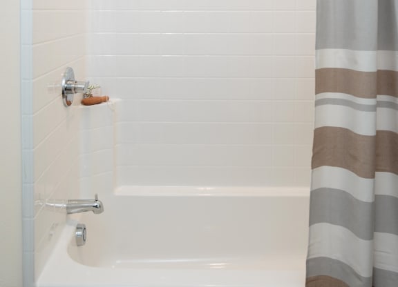 The Gabe Apartments in Portland, Oregon Model Bathroom