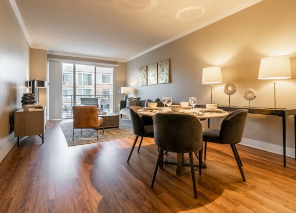 The Mercer Apartments Model Dining Room