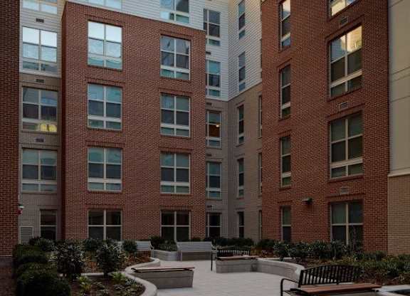 Gilliam Place Apartments in Arlington, Virginia Exterior and Courtyard