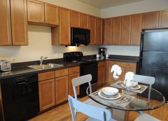 Gilliam Place Apartments in Arlington, Virginia Model Kitchen and Dining Area