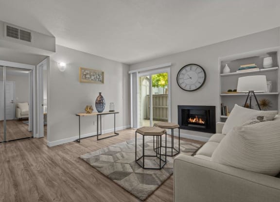 Hazel Ranch Apartments in Fair Oaks, California Model Living Room