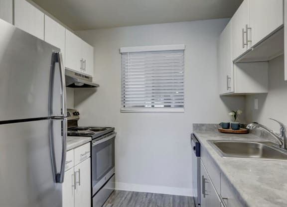 Hudson at Highline Apartments in Denver, Colorado Model Kitchen