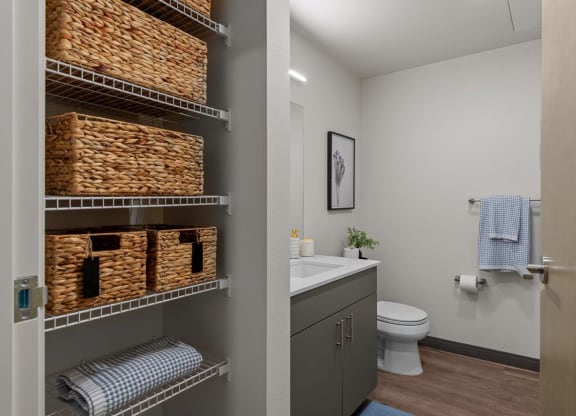 Model Bathroom at Ironside Apartments, Spokane , Washington