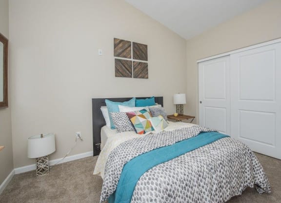 Latitude Apartments and Townhomes Model Bedroom