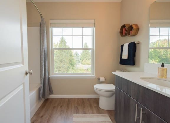 Latitude Apartments and Townhomes Model Bathroom