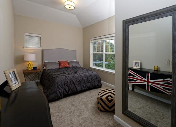 Latitude Apartments and Townhomes Model Bedroom