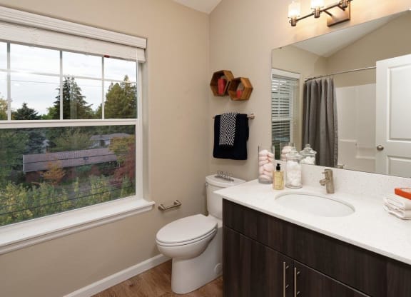 Latitude Apartments and Townhomes Model Bathroom