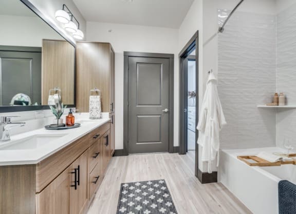 Lenox Cooper Apartments in Arlington, Texas Model Bathroom