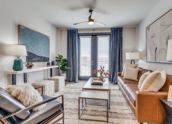 Lenox Cooper Apartments in Arlington, Texas Model Living Room