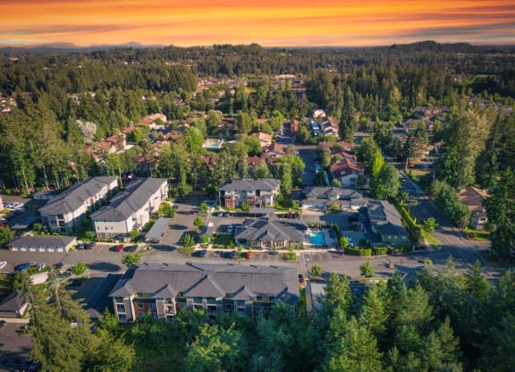 Little Tuscany Apartments & Townhomes - Aerial View