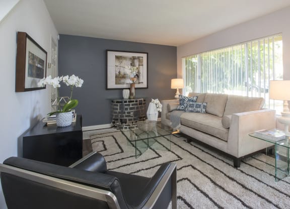 Marine View Apartments Model Living Room