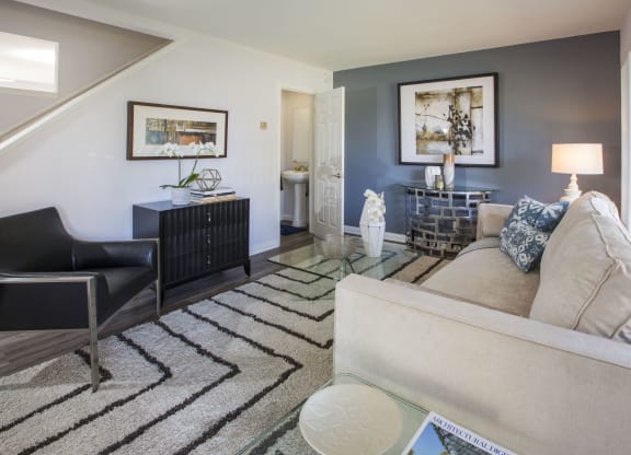 Marine View Apartments Model Living Room