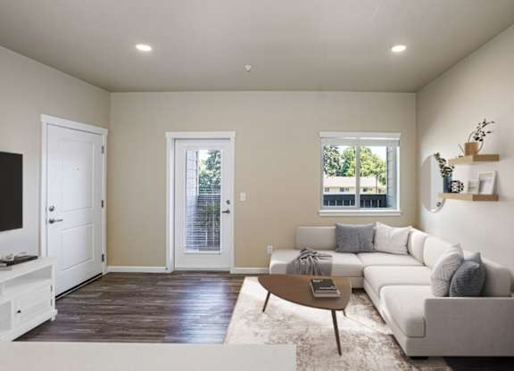 Spacious Living Room at Spring Woods Apartments, Oregon