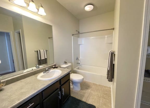 North Gate Apartment Homes Model Bathroom