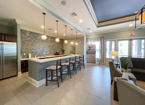 North Gate Apartment Homes Clubhouse Lounge and Kitchen