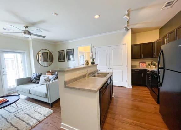 North Gate Apartment Homes Model Kitchen with Island