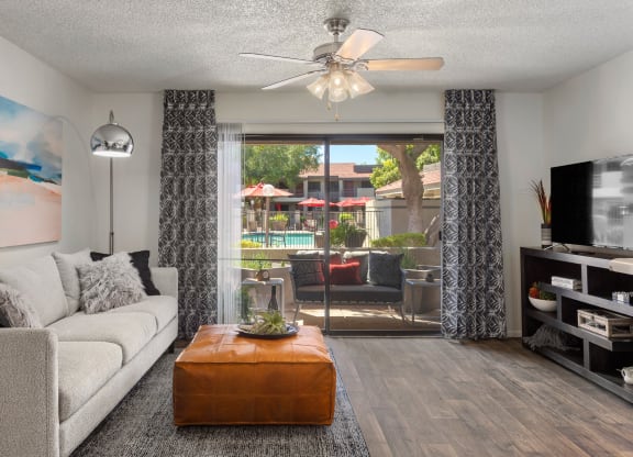 North Mountain Village Living Room with Private Patio