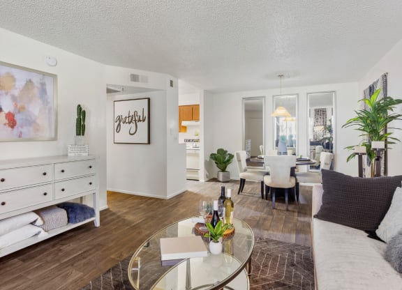North Mountain Village Model Living Room and Dining Area