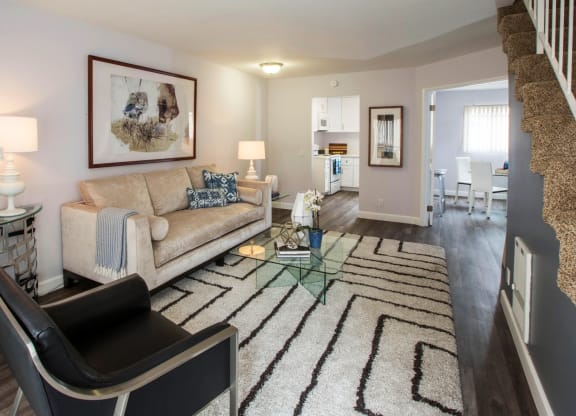 Ocean Breeze Villas Model Living Room