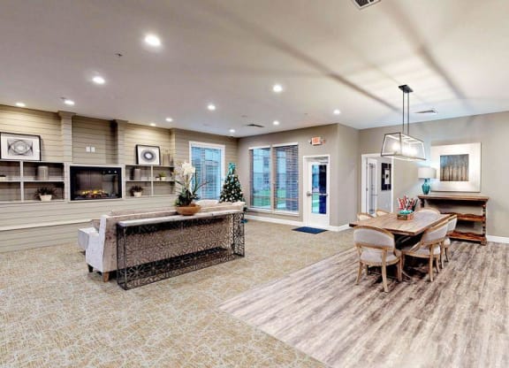 Fruitland Meadow Clubhouse with Lounge Seating and Kitchen
