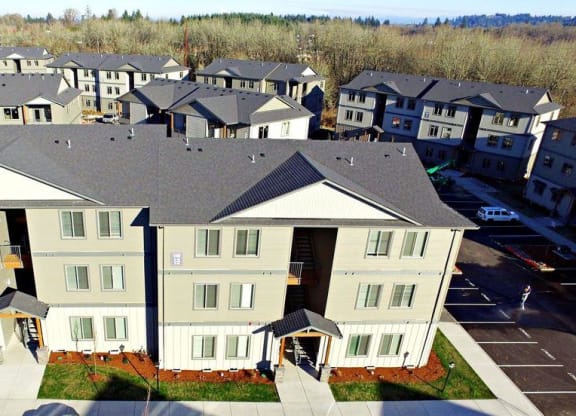 Fruitland Meadow Aerial View of Property and Apartments