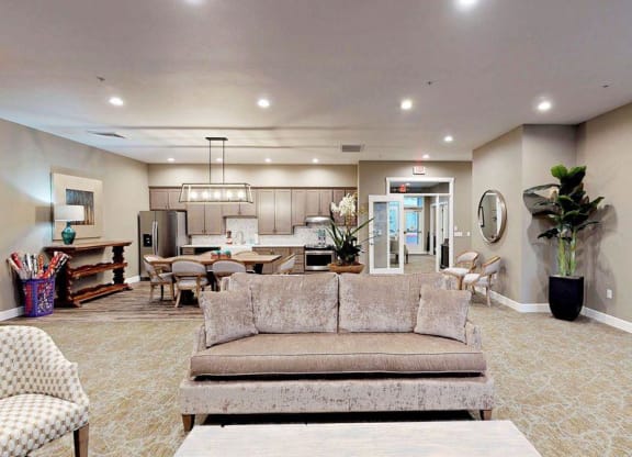 Fruitland Meadow Clubhouse Lounge and Kitchen