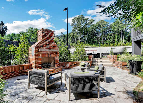 Skye Suwanee Town Center Apartments in Suwanee, Georgia Patio with Fire Pit