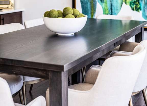 Skye Suwanee Town Center Apartments in Suwanee, Georgia Clubhouse Dining Table