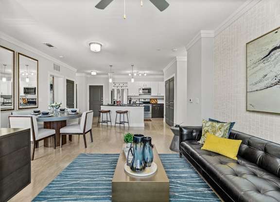 Axis at Watters Creek Apartments in Allen, Texas Model Living Room
