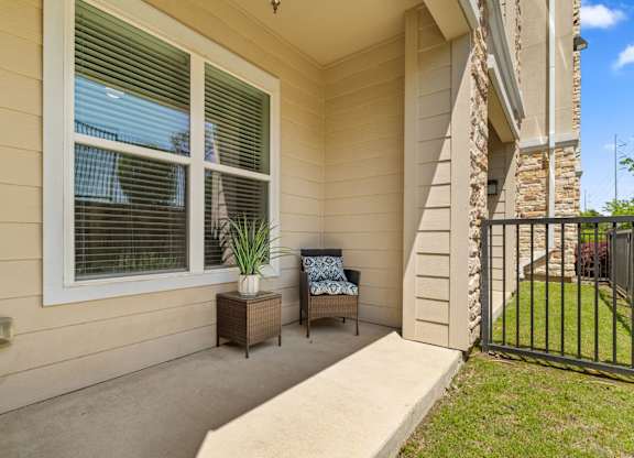 Woodlands at the Preserve Apartments in Garland, Texas Private Patio and Yard