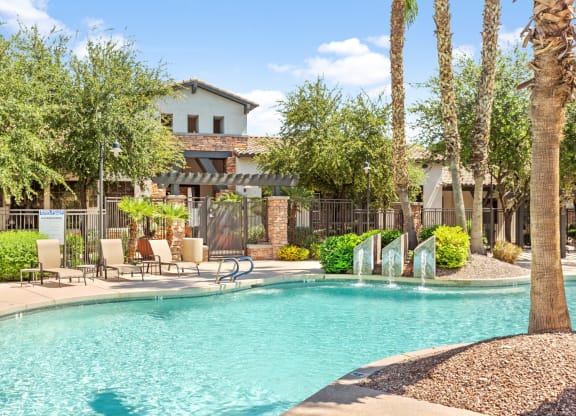 Painted Trails Outdoor Pool with Lounge Chairs