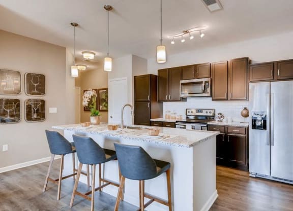 The Ranch at First Creek Apartments Model Kitchen