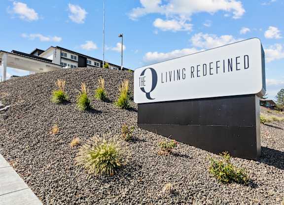 a building with a sign that reads the living reefed