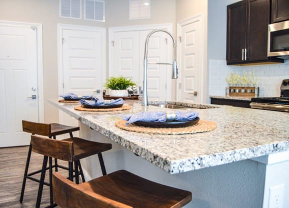 Silver Oaks Model Kitchen with Island
