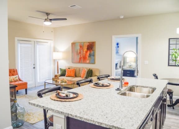 Silver Oaks Model Kitchen with Island