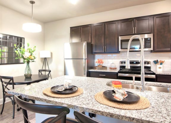 Silver Oaks Model Kitchen with Island