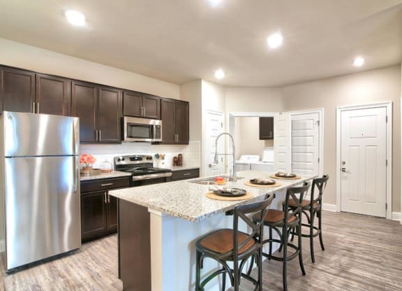 Silver Oaks Model Kitchen with Island
