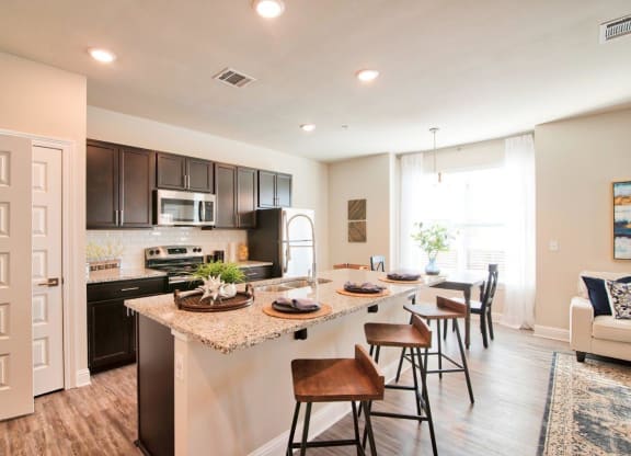 Silver Oaks Model Kitchen with Island