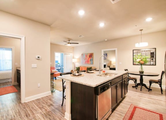 Silver Oaks Model Kitchen with Island