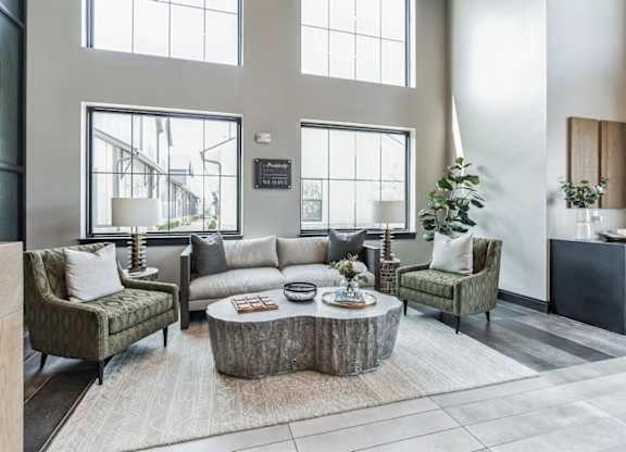 Slate at Fishers District Modern Villas and Townhomes in Fishers, Indiana Lounge