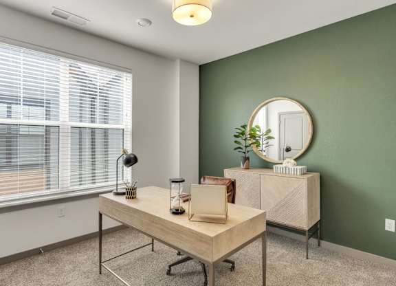 Slate at Fishers District Modern Villas and Townhomes in Fishers, Indiana Model Home Office