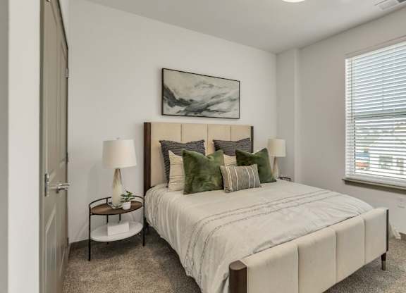Slate at Fishers District Modern Villas and Townhomes in Fishers, Indiana Model Bedroom