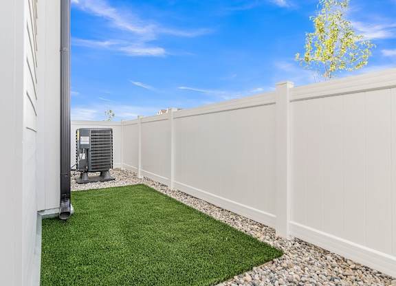 Slate at Fishers District Modern Villas and Townhomes in Fishers, Indiana Private Yard