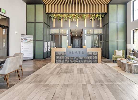 Slate at Fishers District Modern Villas and Townhomes in Fishers, Indiana Lobby