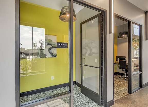 Slate at Fishers District Modern Villas and Townhomes in Fishers, Indiana Private Work Rooms